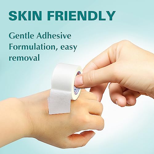 General Medi Soft Paper Surgical Tape 1" x 10.9 Yards, Gentle Adhesion (12 Rolls) - Image 4