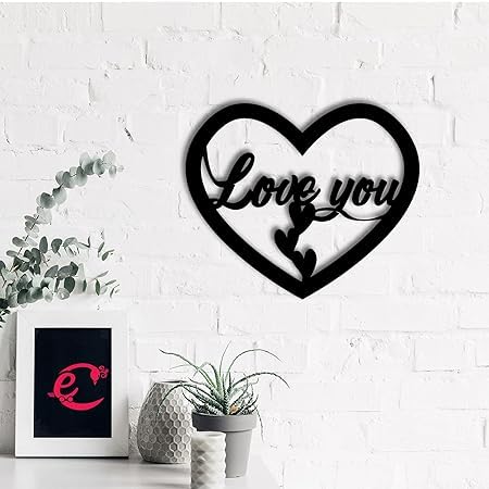 Décoration murale en bois Love You Hearts pour célébrer l'amour au quotidien