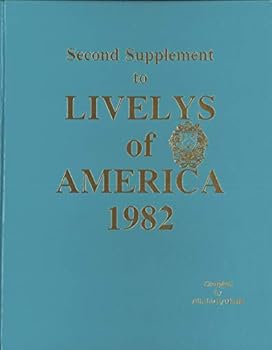 Hardcover Second Supplement to Livelys of America 1982 Book