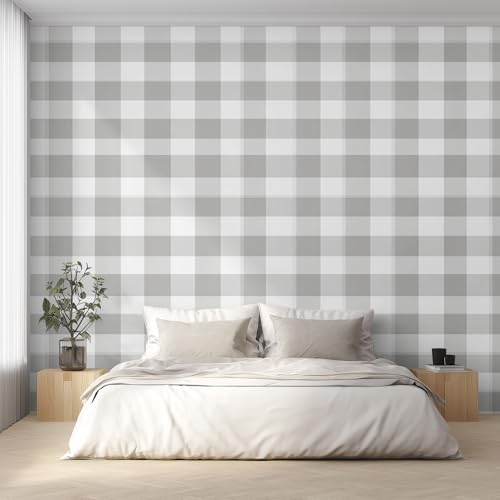 Genérico Papel Pintado Tartán Escocés, Papel Pintado Pared Cuadros Estilo Búfalo de Decorativos del Hogar, para Salon Dormitorio Decoracion Pared, 100x70cm D&O133