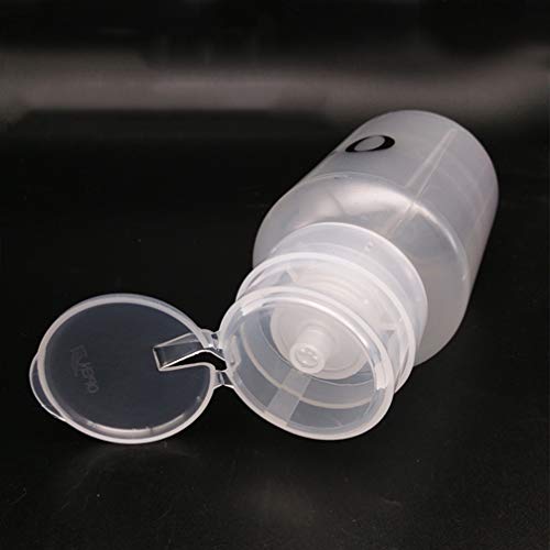 TOPBATHY 2Pcs 200Ml Nagellackentferner Pumpspender Push-Down-Pumpspender Pumpspender Leere Flasche für Alkohol Aceton… – Bild 5