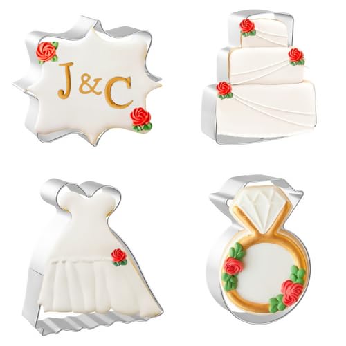 JOB JOL 4-Pc Wedding Cutter Set