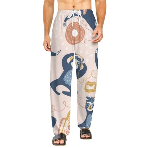 Bas de pyjama femme long Orang-Outan en taille S, pantalon de détente fluide avec poches