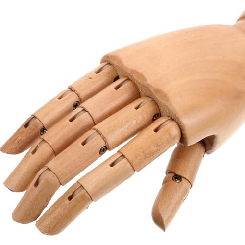 Manos de madera infantiles articuladas para vitrinas de moda y ropa 3