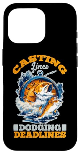 Casting lines, dodging deadlines スマホケース iPhone 16 Pro 用