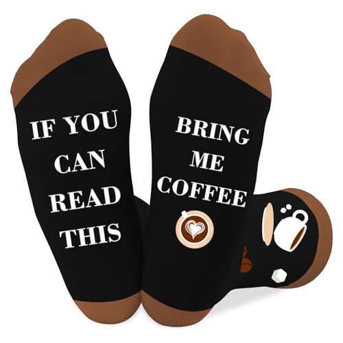 Coopyin Novelty Coffee Socks, Size 7-15