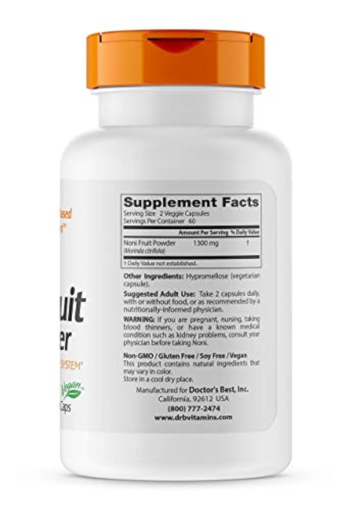 Noni Concentrate 650 mg, 120 Veggie Caps, Wellness Support