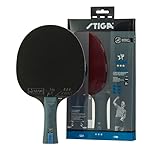 STIGA Future Racchetta da Ping Pong 3 Stelle per Giocatori di Tutti i Livelli con Gomma ITTF, Telaio 5-ply, Manico Concavo e Tecnologia WRB
