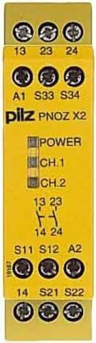 774303 Pilz - PNOZ X2 24VAC/DC 2n/o - Safety relay PNOZ X - E-STOP, safety gate, light grid