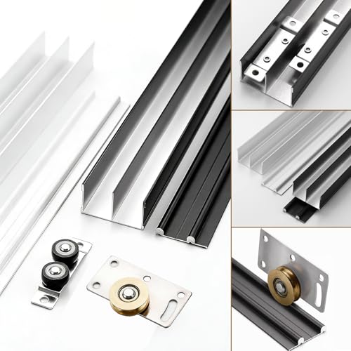 Rail porte coulissante facile à installer pour placard sans perte d'espace - 7
