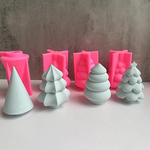 Moules en silicone époxy géométriques (lot de 4) pour vos créations d'objets 3D