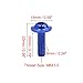 uxcell 20pcs M6 X 20mm Blue Aluminum Alloy Motorcycle Hex Socket Head Bolts Bumper Screws Universal Replacement