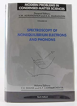 Spectroscopy of Nonequilibrium Electrons and Phonons: v. 35 book cover