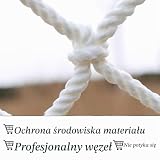 Siatka dekoracyjna, chroniąca dzieci, tkana lina do wspinaczki, biała siatka bezpieczeństwa dla dzieci, siatka linowa, wspinaczka wewnątrz budynku, dekoracja na zewnątrz, siatka, balkon, poręcz, schody, przeciwupadkowa, siatka, okno balkonowe