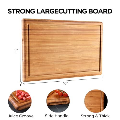 Tabla de cortar rectangular de bambú personalizada miniatura 4