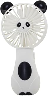 Mini Handheld Fan Cute Cartoon Animal Fans Soft Foam Battery Powered For Student Panda Kitten Mini Fan Portable Handheld Fan Mini Cooling Fans AA-Battery Operated Small Fan With Cute Ears