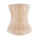 WHZHDMA Women's Tummy Tuck Pant Mesh Embroidered Corset Body Waist Trainer Girdles for Women Belly Tightening Control Shapewear