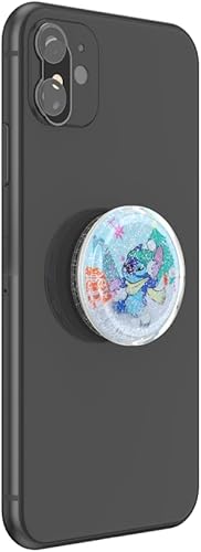 Miniatura 3 de PopSockets - Agarre para teléfono con soporte expandible, agarre adhesivo, Lilo & Stitch - Puntada de globo de nieve Tidepool