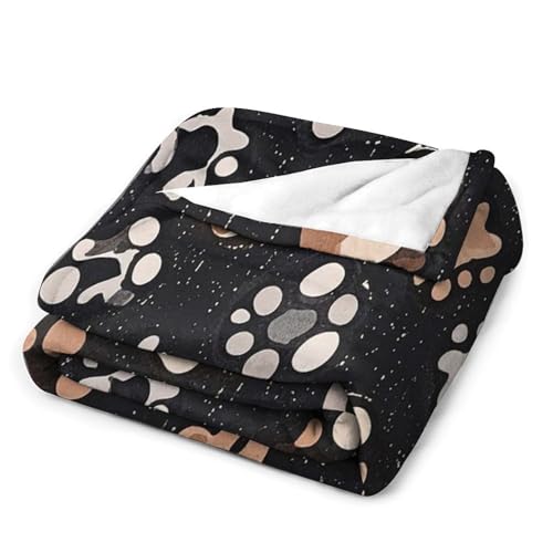 Couverture lit et canapé en micro polaire chaude chat et chien - 5