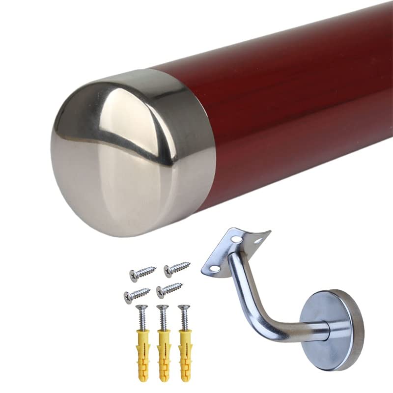Rampe de support antidérapante escalier extérieur et intérieur en PVC argenté 4,2m
