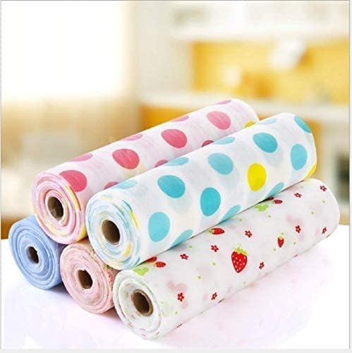 Kitchen Shelf Mats Roll Sheets for Cupboard Shelves Wardrobe Mats Antibacterial Cabinet Plastic Foam Household Wardrobe Drawer Pad Waterproof Non-Slip Paper Roll (Multicolor) (Medium, 4, Count)