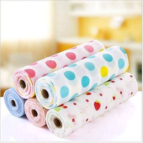 Kitchen Shelf Mats Roll Sheets for Cupboard Shelves Wardrobe Mats Antibacterial Cabinet Plastic Foam Household Wardrobe Drawer Pad Waterproof Non-Slip Paper Roll (Multicolor) (Medium, 4, Count)