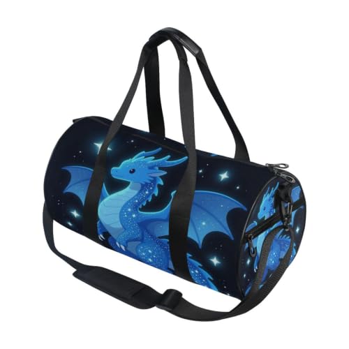 Bolsa de gimnasio ligera y cilíndrica con bolsillo interior para organizar tus accesorios