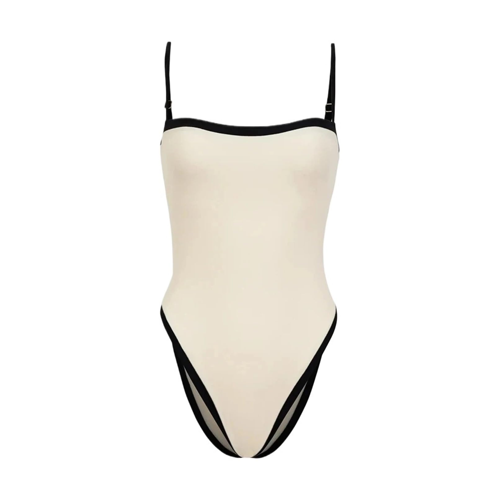 SUBLXPoten Women's One-piece Swimsuits Sexy Women One Piece Swimsuit Female Swimwear Swimming Suit Bathing Suit(Color:White,Size:S)