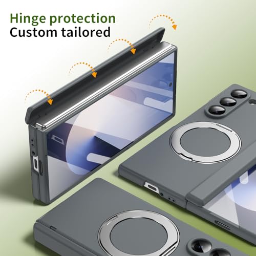 Étui magnétique pour Samsung Z Fold6 protégeant la charnière et l'écran