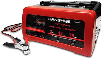 Banshee Replacement for SC-1200A 2/15/75A Battery Charger with Engine Start for All 12V Lead Acid