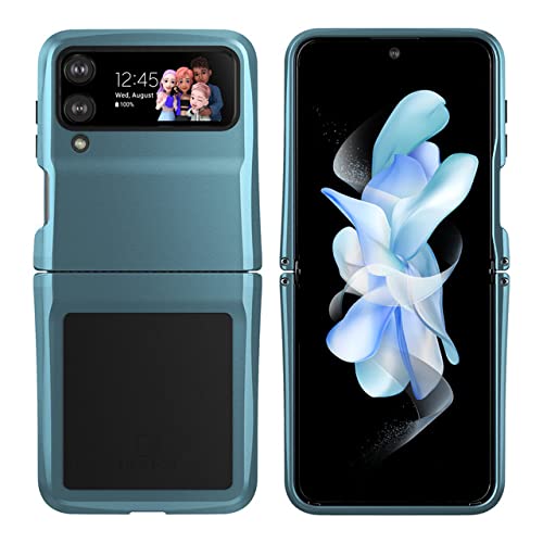 Coque métal Samsung Z Flip 4 verte avec protection charnière intégrée