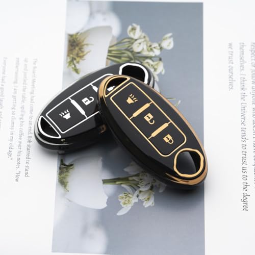 Image of Key Fob Cover Fit for Nissan Altima Rogue Sentra Pathfinder Frontier Maxima Titan Armada Versa Smart Key