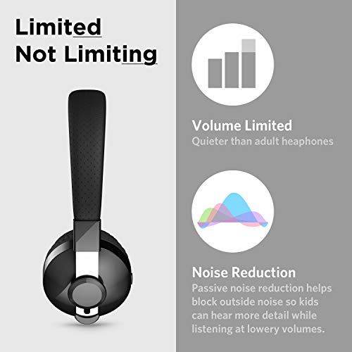LilGadgets Untangled Pro Wireless & Wired Kids Headphones (Black, 93dB Volume-Limited) — view 4