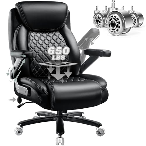Big and Tall Office Chair with Adjustable Lumbar Support