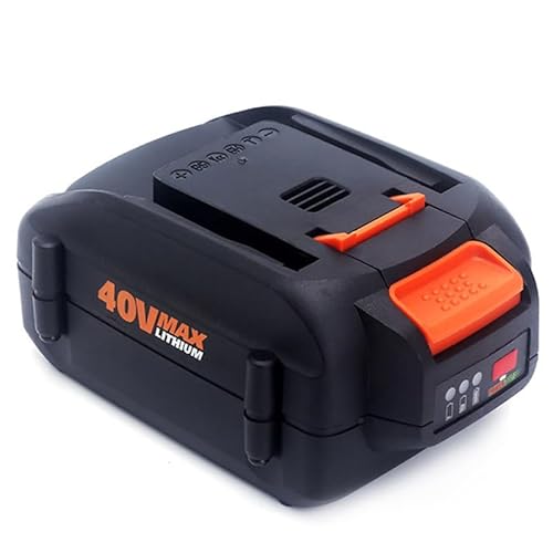 ZahoTse 40V Replacement Battery for Worx (Battery Only),Cordless Power Tools Accessory for Worx,WA3551 /WA3553 / 35514 / WA3551.1 Lithium-ion (2000mAh,1 Pack)