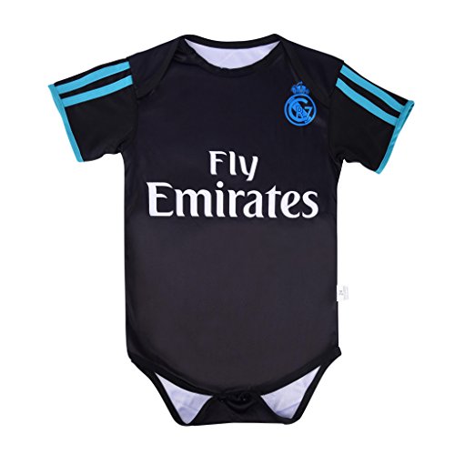 World Cup Baby Cristiano Ronaldo #7 Real Madrid Soccer Jersey Baby Infant and Toddler Onesie Romper Premium Quality - Home and Away PACK OF 2 (3-6, Pack of 2)
