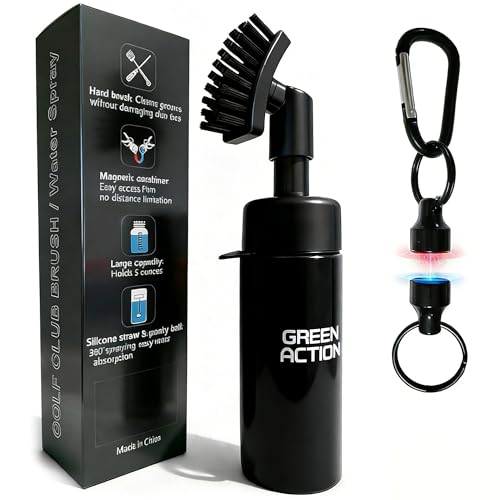 GREEN ACTION Golf Club Brush Cleaner with Water Sprayer &