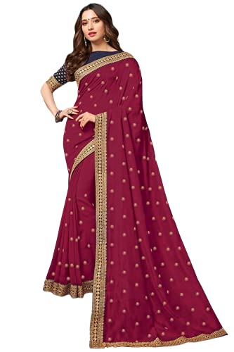 D'VINS Damen Designer Weicher Seidensaris Cover