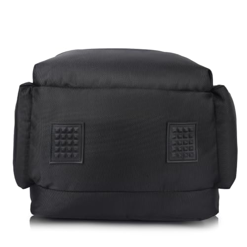 Image of Half Moon Premium 1680D Laptop Backpack | Fits 17 inch Laptop | Anti-Theft Pocket, Trolley Sleeve, 360 Protection | 8 Compartments Office & Travel Bag for Men & Women (Black)