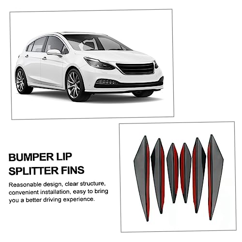 FUNOMOCYA 6 Peças Spoiler De Para-Choque De Carro Asa Divisor De Lábios Protetor De Para-Lamas Difus