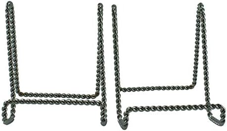 4" Chrome Twisted Plate Stand image 2