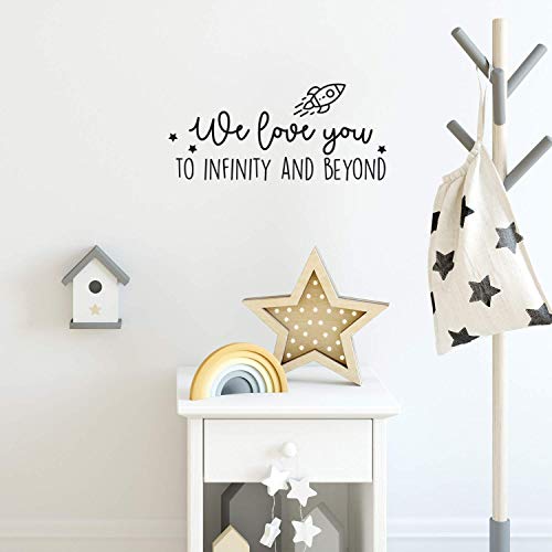 Vinilo Decorativo Pared 11" x 24.5" Cohete y Estrellas miniatura 2