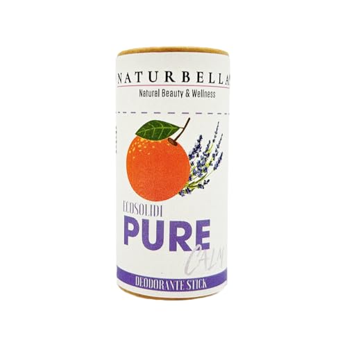 Gisa Wellness, Pure Calm, Deodorante Solido Naturale, Oli Biologici e Amido di Riso, Freschezza Delicata e Lunga Durata, Plastic Free, Made in Italy