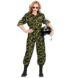 WIDMANN 05063 COSTUME PILOTESSA JET L MIMETICA SCURA #0505