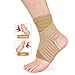 Wilitto Ankle Support Braces with Fastener Tape, Compression Ankle Brace for Srained Ankle Super Soft High Elastic Breathable Ankle Stabilizer Braces Skin