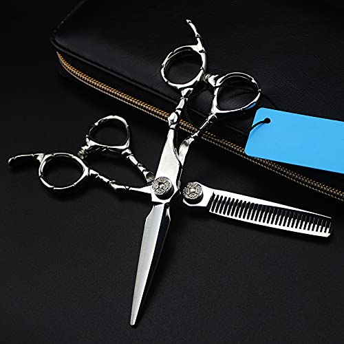 Ciseaux de coiffure en acier 440c durable set ergonomique 6 pouces - 2