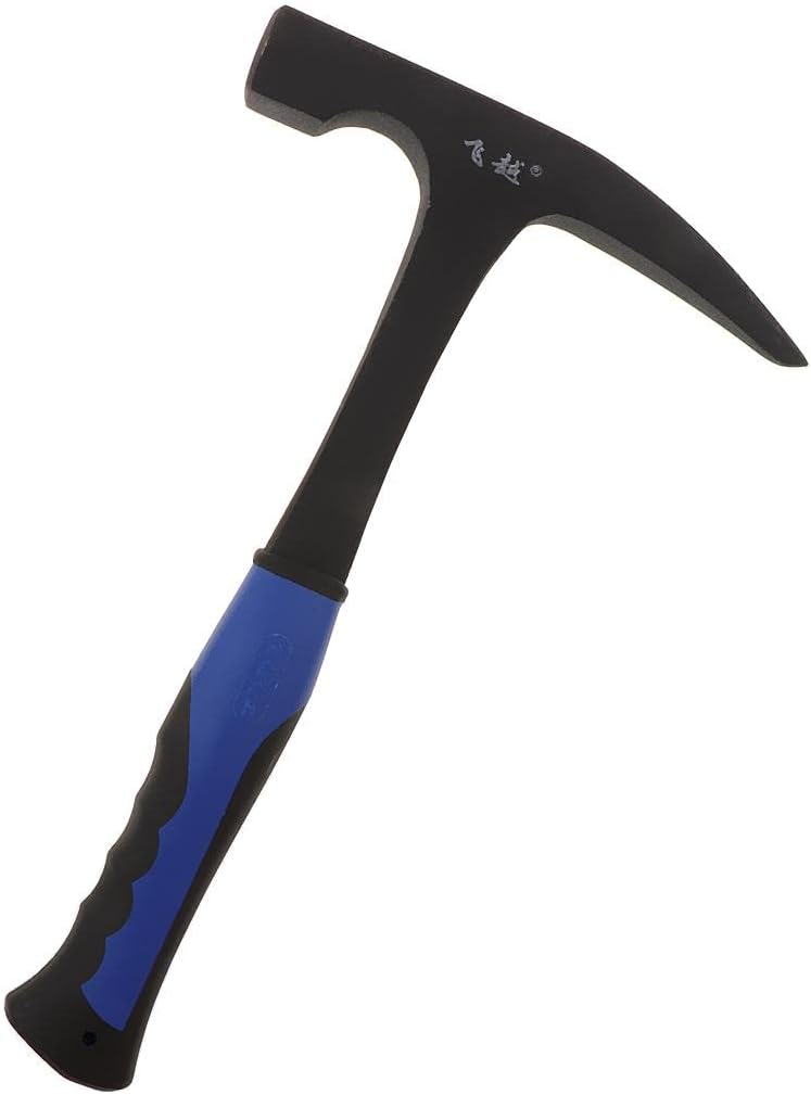 2xFlat/Pointed Head Steel Geological Hammer Professional Exploration Tools Pointed Head