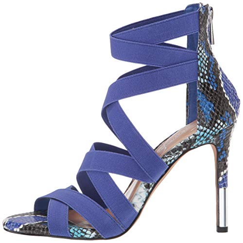 Jessica Simpson Women's Jyra Heeled Sandal, Blue/Blue Combo, 6 M Us #TOP7