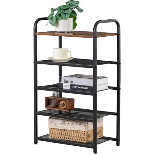 RUNJIMY Narrow Vertical Shoe Rack for Entryway, 17.32" X 10.24" X 29.13" by RUNJIMY - Used condition - US$34.78
