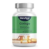 medicamentos para la memoria y concentracion naturales ✅ PASTILLAS NATURALES BIEN TOLERADAS PARA UN AÑO COMPLETO - 120mg de extracto seco de Ginkgo Biloba contienen 28,8mg (24%) de flavonoides glucosídicos y 7,2mg (6%) de lactonas terpénicas. El contenido de ácido de gingko en una tableta es inferior a 1ppm (partes por millón) - Por lo que son muy bien toleradas y fáciles de tragar - ginko biloba 365 capsulas para un año exacto de suministro.